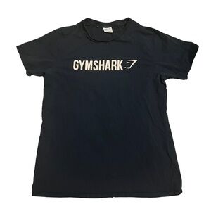 Gymshark Dark Navy Blue Short Sleeve Shirt Men's Large